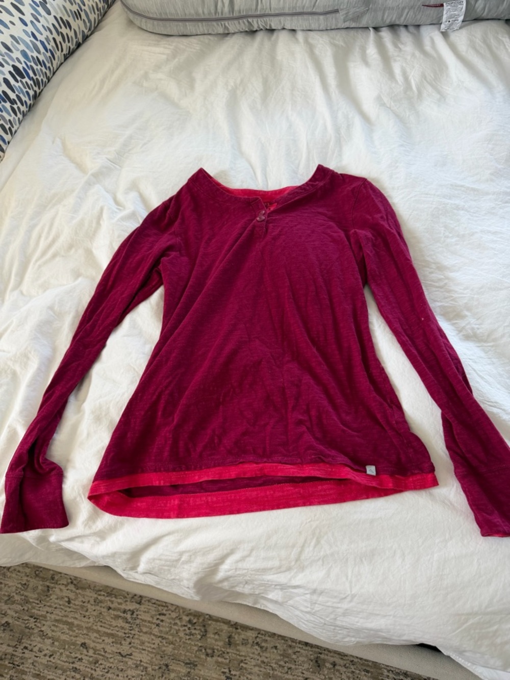 Alpine Design Hot Pink Henley Tee